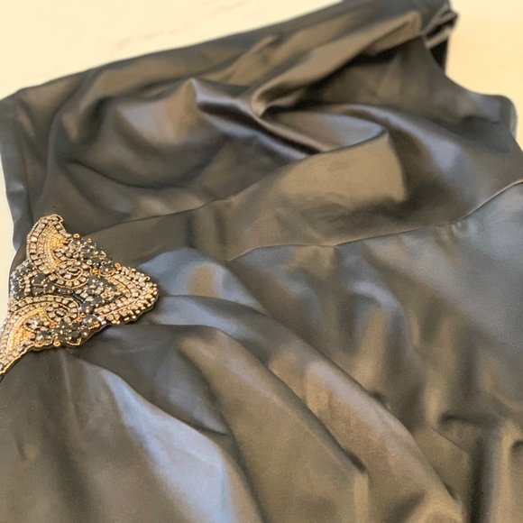 Eliza J. One Shoulder Black Evening Dress - Picture 5 of 7